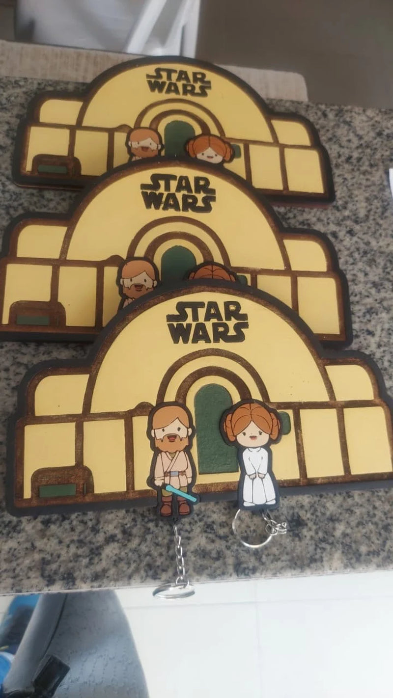 Fashion princess leia keychain