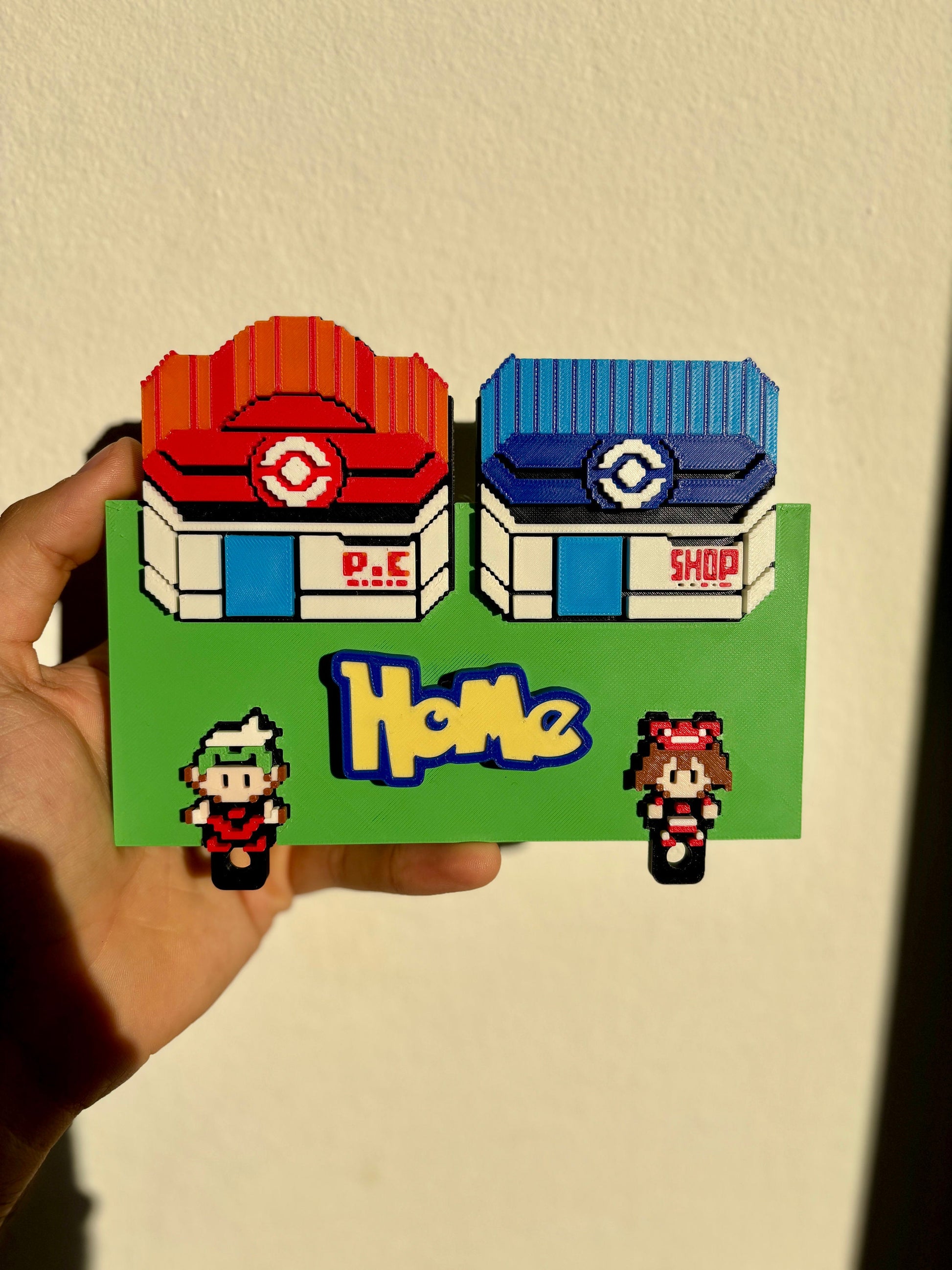 Pokemon Key Holder with Custom Character Name - Nostalgic Wall Decor